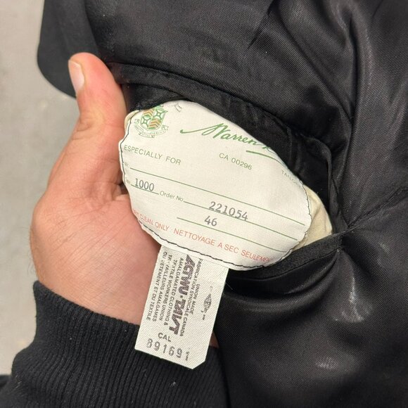 Coppley Warren K Cook Tuxedo 2pc Silk Peak Lapel Wool Mohair Black 46R 38x32 - Picture 9 of 12